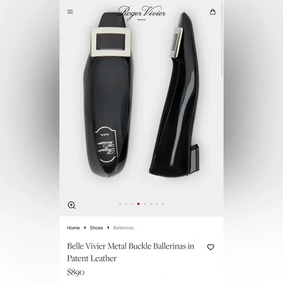 ROGER VIVIER Belle Vivier black patent leather, like new, made in Italy, size 39 - Picture 4 of 11